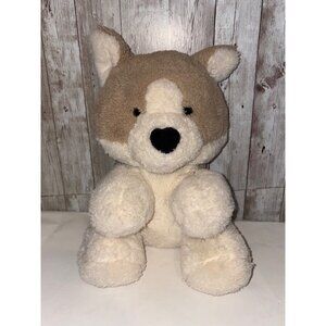 Spark Create Imagine Plush Puppy Corgi Dog Stuffed Animal Toy Tan & White 10"